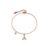 Solid 925 Sterling Silver Initial Crystal Personalised Alphabet Letter Bracelet Rose Gold Filled